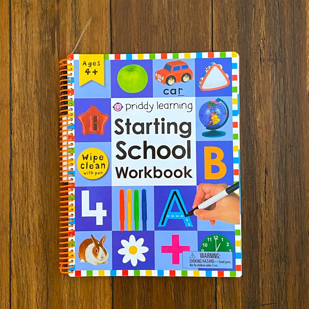 🆕 Starting School Workbook with Dry Erase Marker